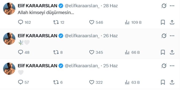 Eski hakem Elif Karaarslan tahliye oldu! İşte paylaşımı